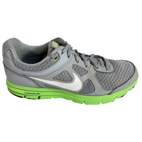 Nike Shoes - Nike Womens Lunar Forever Running Shoes Size 8.5 Gray Lime 488164-001 Sneakers